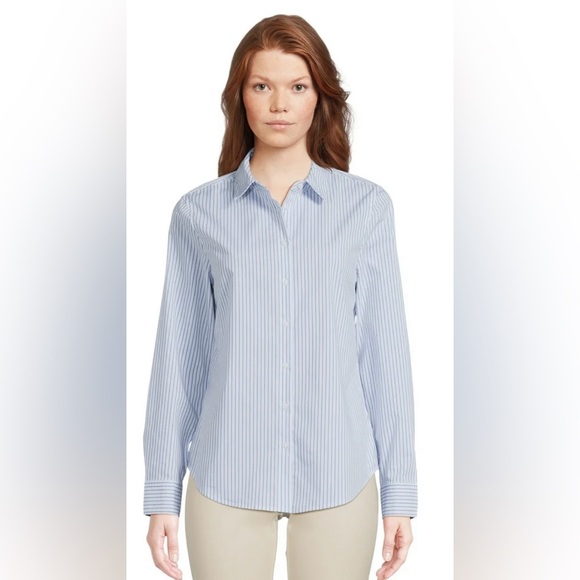 Time and Tru Tops - Time and Tru Women’s Blue Button-Up Shirt! NWT! Size XS!